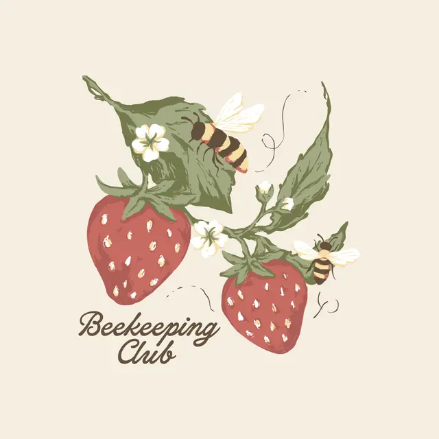 Beekeeping Club Strawberries and Bees PR Hoodie