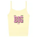 Zeta Tau Alpha Bold Pink Text Big Little Reveal Tank 2