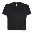 Alternative Women’s Vintage Jersey Headliner Crop Tee 5114 Black Front