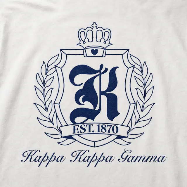 Kappa Kappa Gamma Laurel Wreath Crest Preppy Design for Tank for Sorority PR
