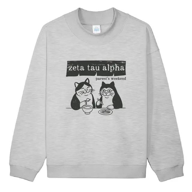 Zeta Tau Alpha Cat Duo Parent's Weekend Sweater 2