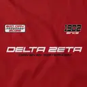 Delta Zeta Race Flag Graphics Bid Day Shirt