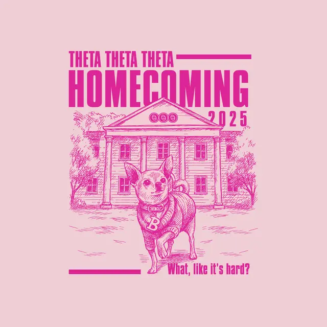 Theta Theta Theta Chihuahua and Mansion Homecoming Shirt 2
