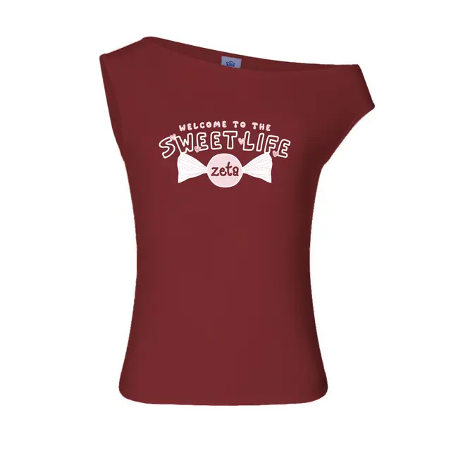 Zeta Tau Alpha Candy Graphic Rush Tank 2
