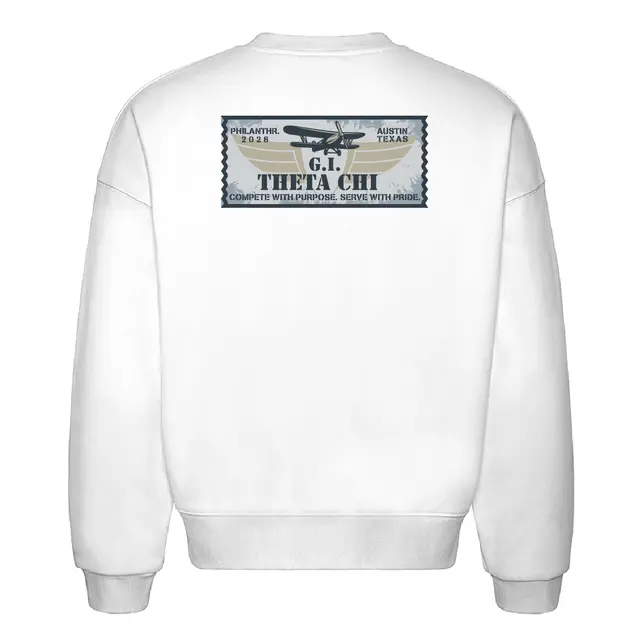 Theta Chi Airplane Graphic Philanthropy Crewneck 2