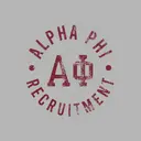 Alpha Phi Bold Distressed Lettering Rush Shirt
