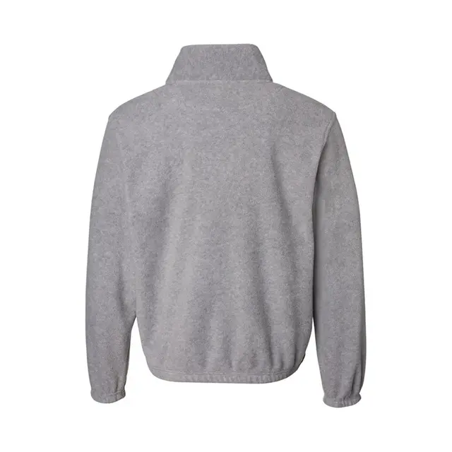 Sierra Pacific Fleece Quarter-Zip Pullover 3051 Heather Grey Back