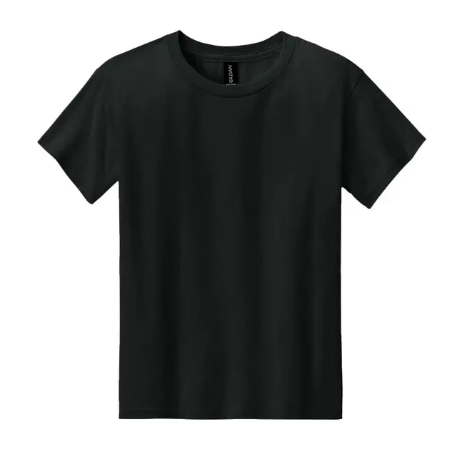 Youth Light Cotton Tee Black Front