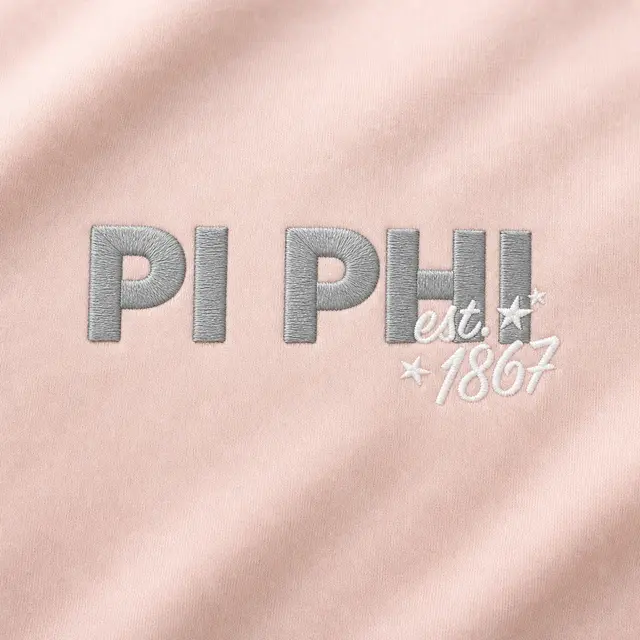 Pi Beta Phi Block Lettering est 1867 Hoodie