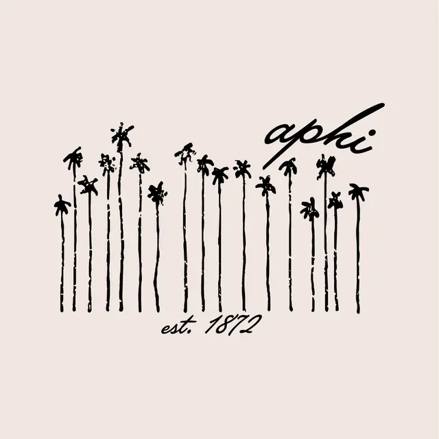 Alpha Phi Palm Trees PR Shirt