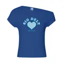Sigma Delta Tau Gingham Heart Text Recruitment Shirt 2
