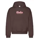 Kappa Alpha Theta Pink Bubble Text Philanthropy Hoodie 2