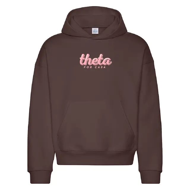 Kappa Alpha Theta Pink Bubble Text Philanthropy Hoodie 2