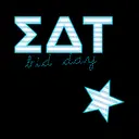 Sigma Delta Tau Stripe Lettering Star Rush Shirt