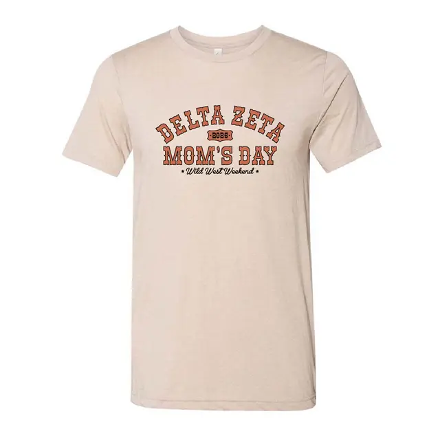 Delta Zeta Arched Block Lettering Parents Weekend Shirt 2