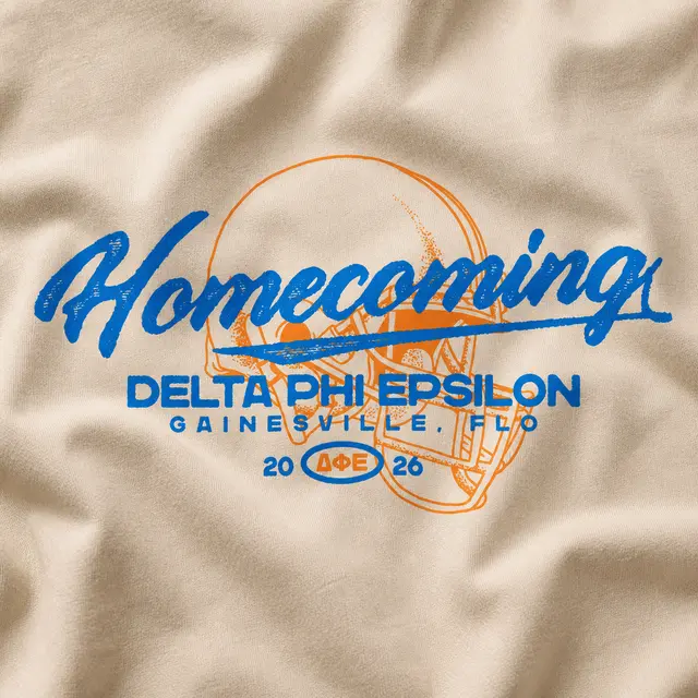 Delta Phi Epsilon Scripted Homecoming Football Hoodie