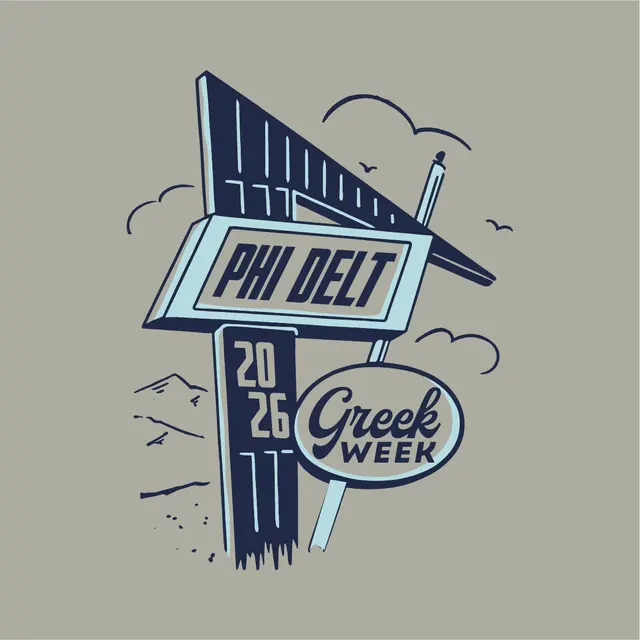 Phi Delta Theta Directional Sign Graphic Greek Week Hoodie