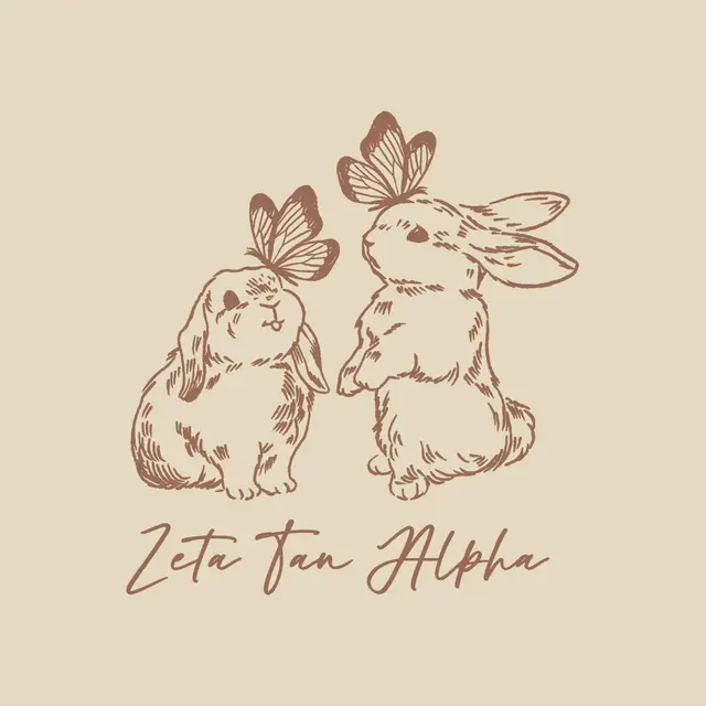 Zeta Tau Alpha Whimsical Bunnies PR Shirt