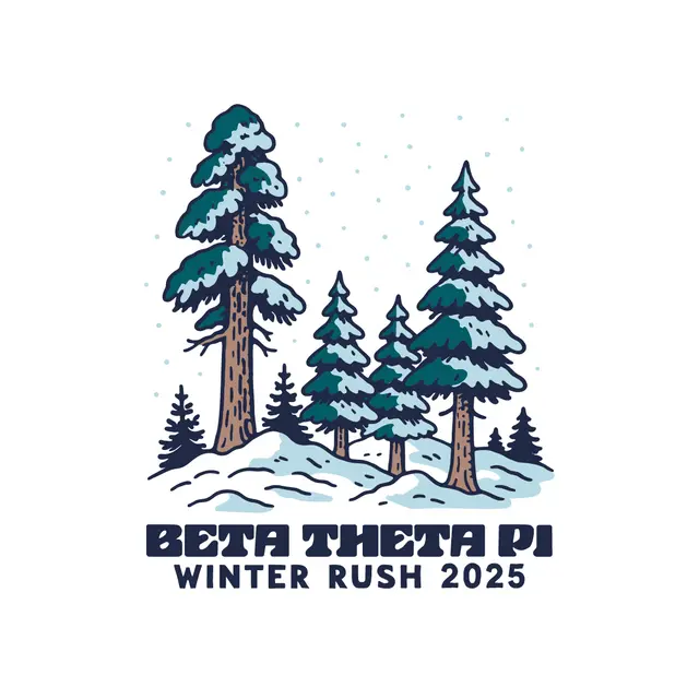 Beta Theta Pi Snowy Pines Winter Rush Hoodie