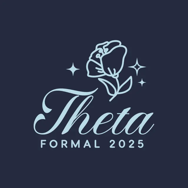 Kappa Alpha Theta Floral Script Formal Crewneck