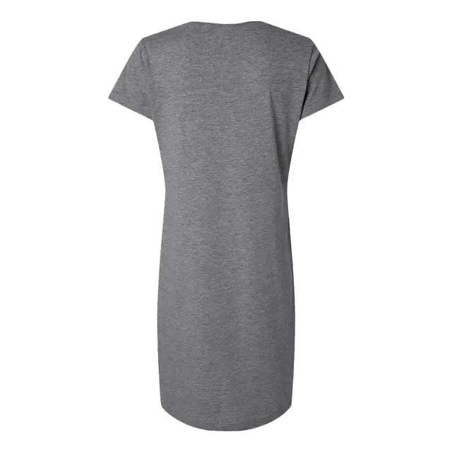 Ladies' V-Neck Cover-Up Granite Heather Back