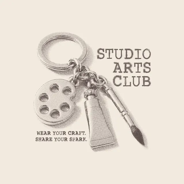 Studio Arts Club Keychain Illustration PR Crewneck