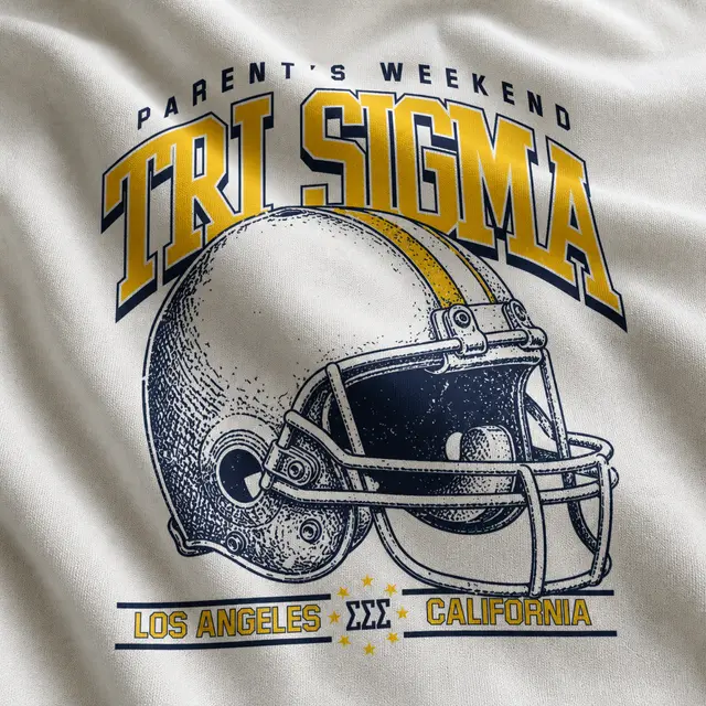 Sigma Sigma Sigma Vintage Football Parent's Weekend Crewneck
