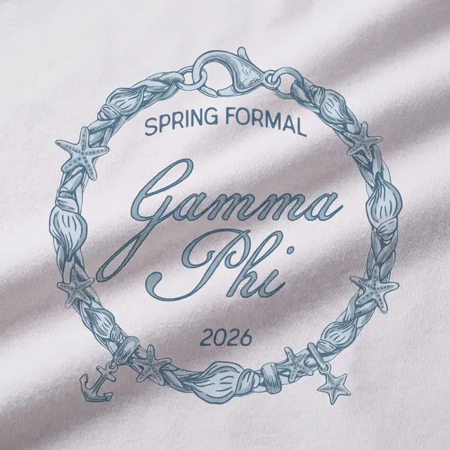Gamma Phi Beta Nautical Bracelet Spring Formal Shirt