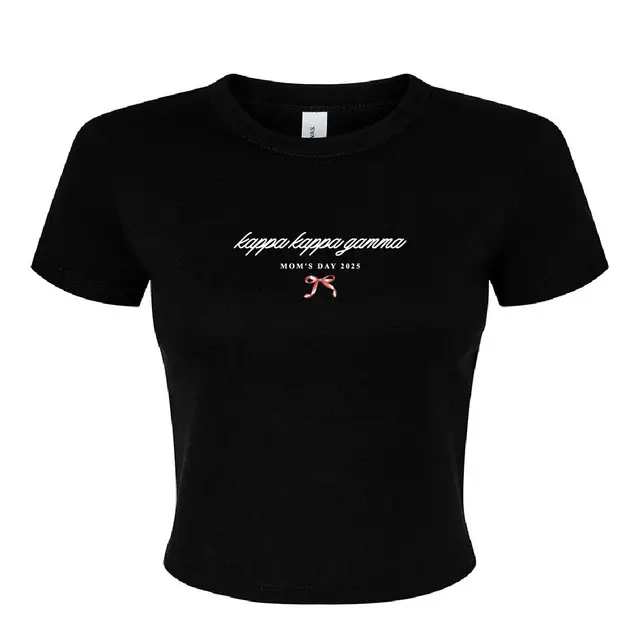 Kappa Kappa Gamma Script and Bow Mom's Day Shirt 2
