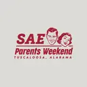 Sigma Alpha Epsilon Bold Faces with Retro Text Parents Weekend Crewneck