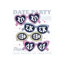 Chi Omega Sunglasses and Heart Date Party Shirt