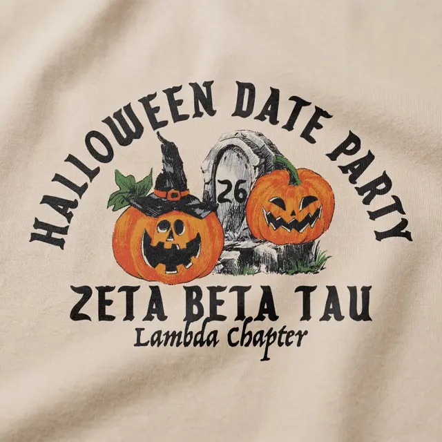 Zeta Beta Tau Jack O Lanterns Halloween Date Party Shirt
