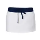 Fresh Prints Lexi Drawstring Mini Skort White Navy mto Front