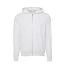 Bella + Canvas Unisex Poly-Cotton Fleece Full-Zip Hoodie Ash Front