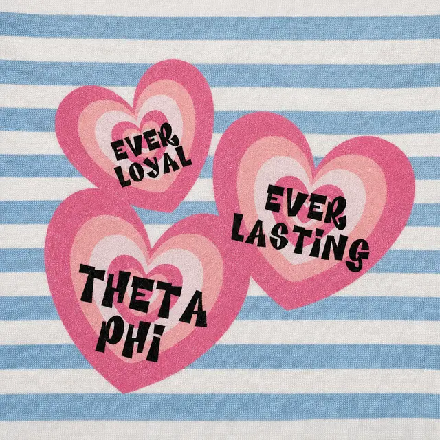 Theta Phi Heart Illustration Philanthropy Sweater