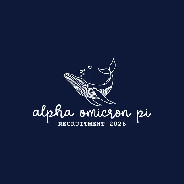 Alpha Omicron Pi Whale Graphic Recruitment Tank