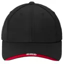 Customizable OGIO X-Over Cap og600 Blacktop Chili Red Front