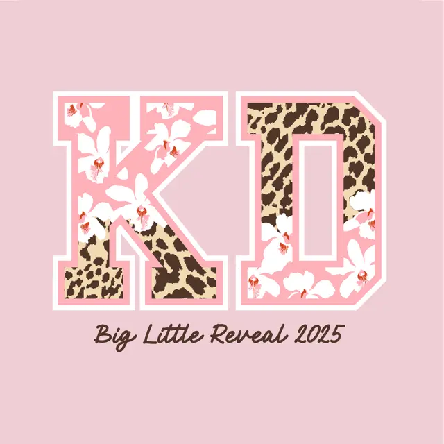 Kappa Delta Floral Leopard Big Little Reveal Shirt