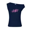 Alpha Sigma Alpha Outlined Lettering Cosmic PR Tank 2