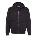 Men's Bateman Power Full Zip Hooded Fleece Black Front