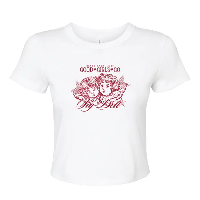Sigma Delta Tau Angelic Duo Good Girls Go Recruitment Shirt 2