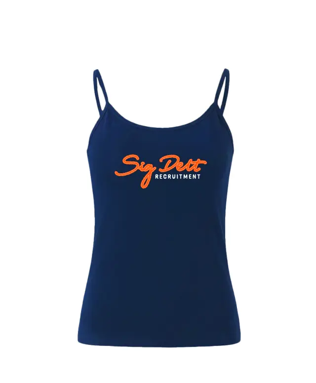 Sigma Delta Tau Hand Drawn Lettering Recruitment Tank