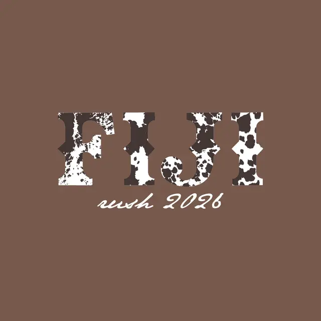 Phi Gamma Delta Cow Print Rush Shirt