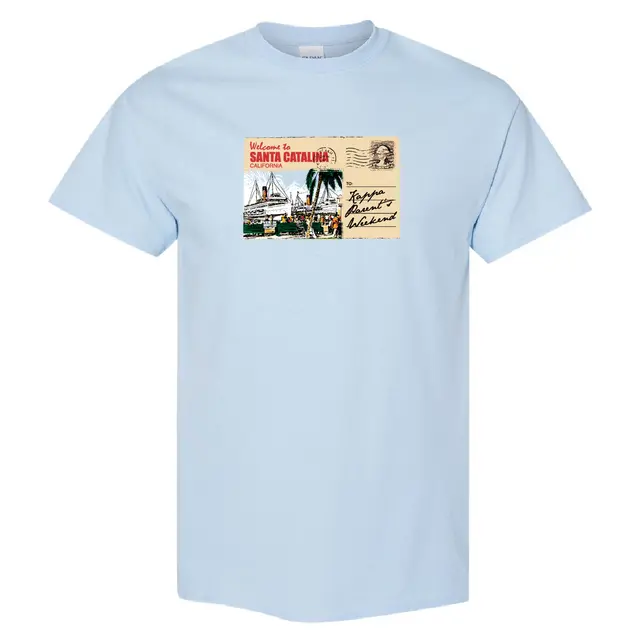 Kappa Kappa Gamma Santa Catalina Postcard Parent's Weekend Shirt 2