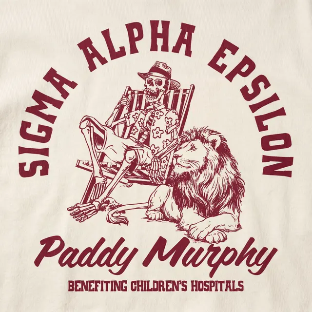 Sigma Alpha Epsilon Skeleton Lion Philanthropy Crewneck