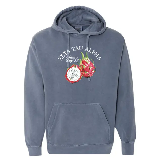 Zeta Tau Alpha Dragon Fruit Parent's Weekend Hoodie 2