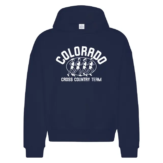 Cross Country Team Runners Graphic PR Hoodie 2