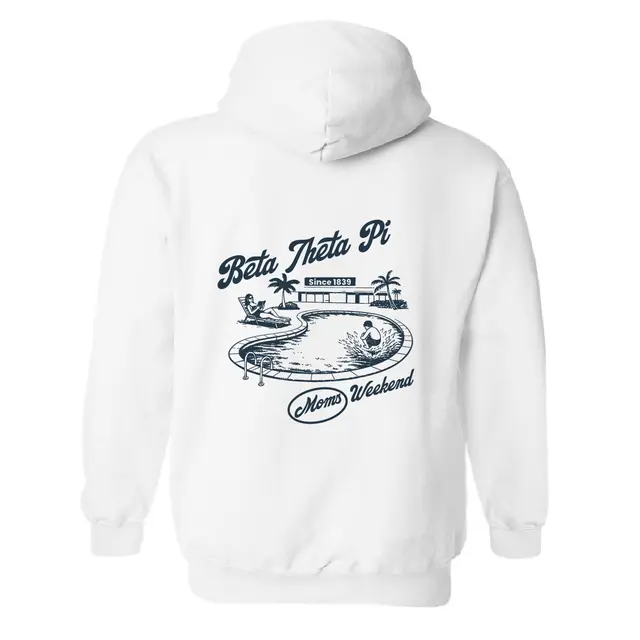Beta Theta Pi Poolside Scene Parent's Weekend Hoodie 2