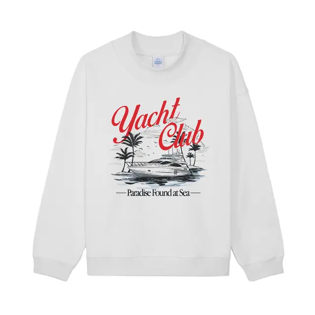 Yacht Club Paradise at Sea Graphic PR Sweater 2
