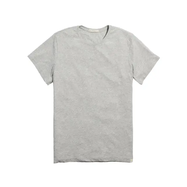 Marine Layer Men's Re-Spun Signature Crew in Natural Light Heather Grey Front